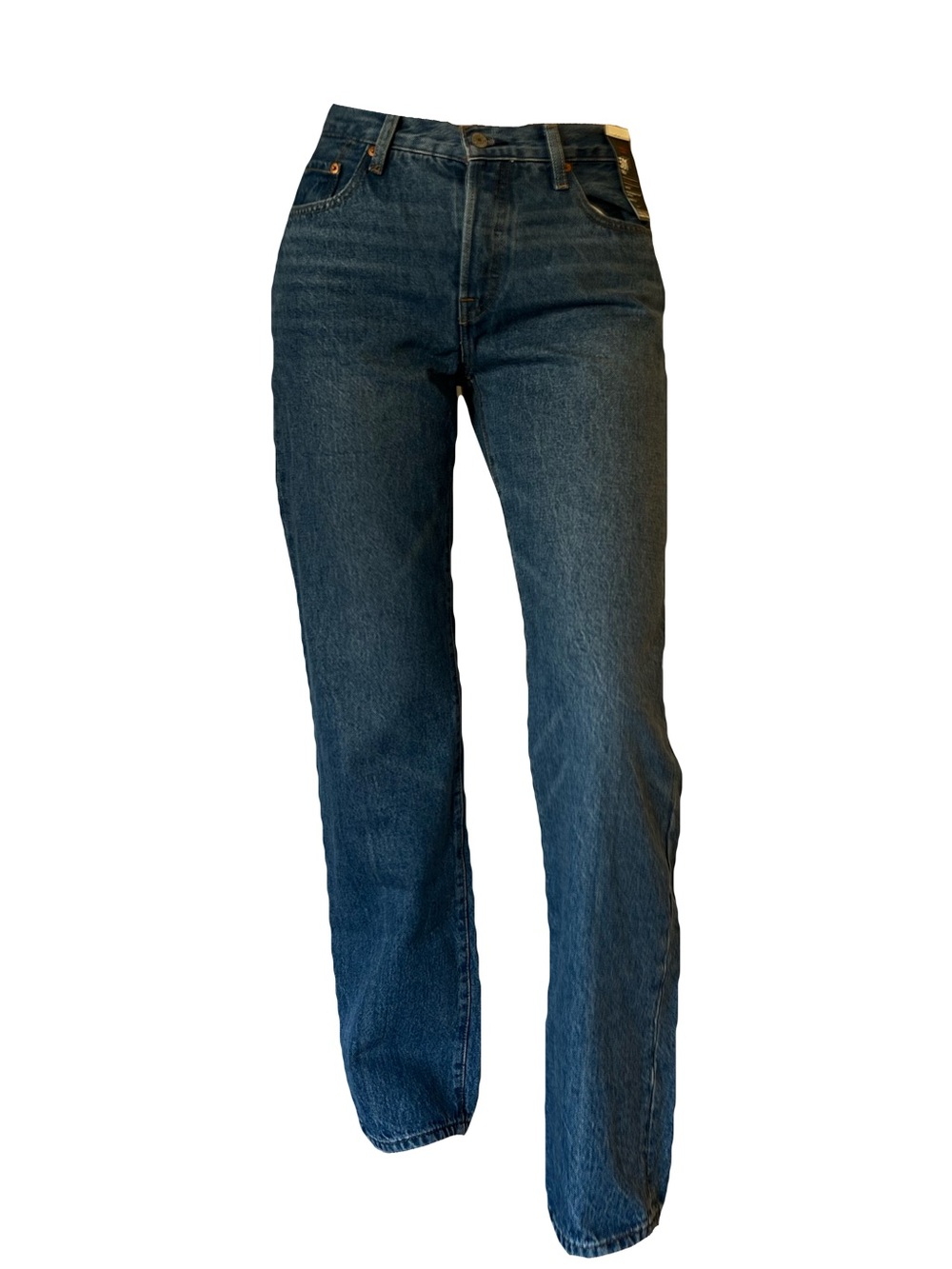 Classic Levi’s 501 90s Mid-Rise Women's Jeans in Dark Blue